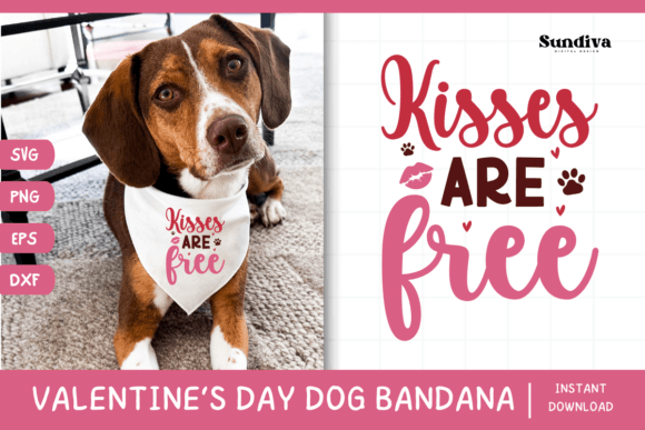 Cute Valentines Day Dog Bandana Quote 10