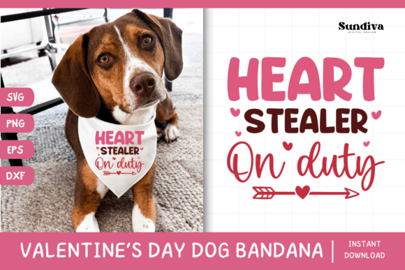 Cute Valentines Day Dog Bandana Quote 13