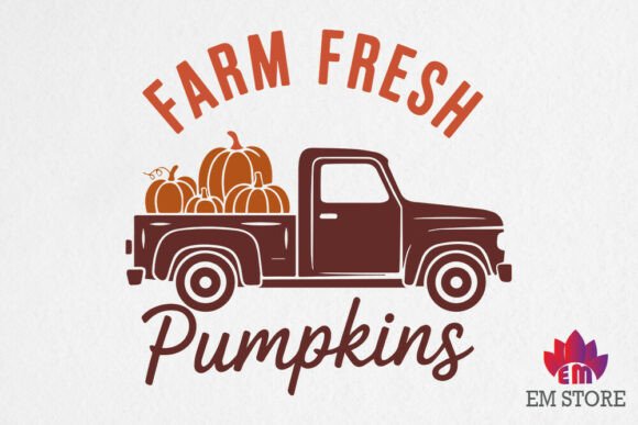 Farm Fresh Pumpkins SVG Fall Autumn