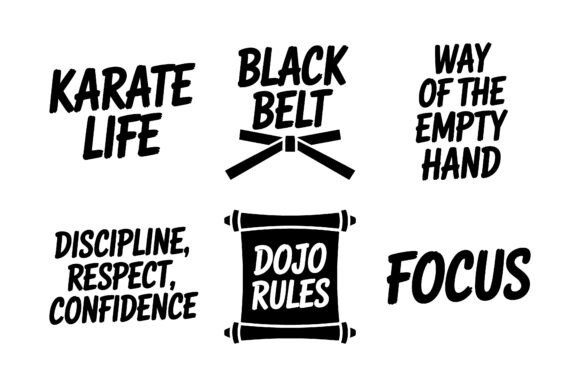 Karate Life Dojo Rules Quote Bundle