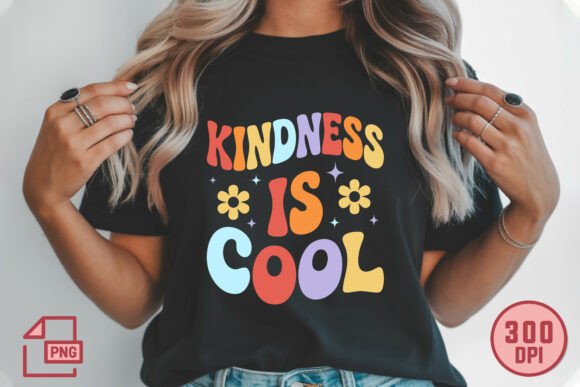 Kindness is Cool Retro Quote Design