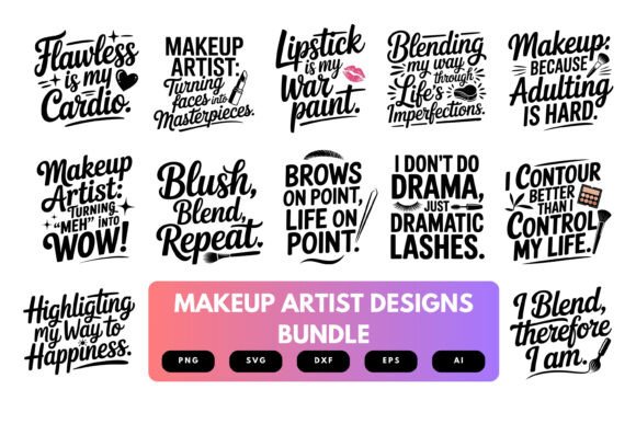 Makeup Artist SVG Bundle Review