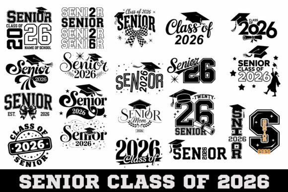 Senior 2026 SVG,PNG Bundle