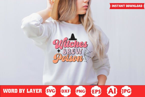 Witches Brew Poison Funny Halloween SVG