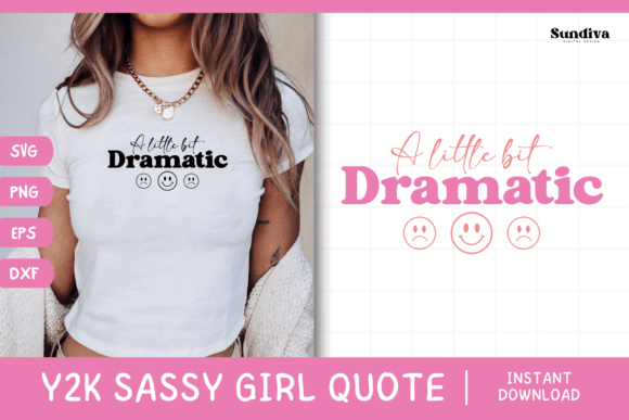 Y2K Sassy Girl Baby Tee Quote 22
